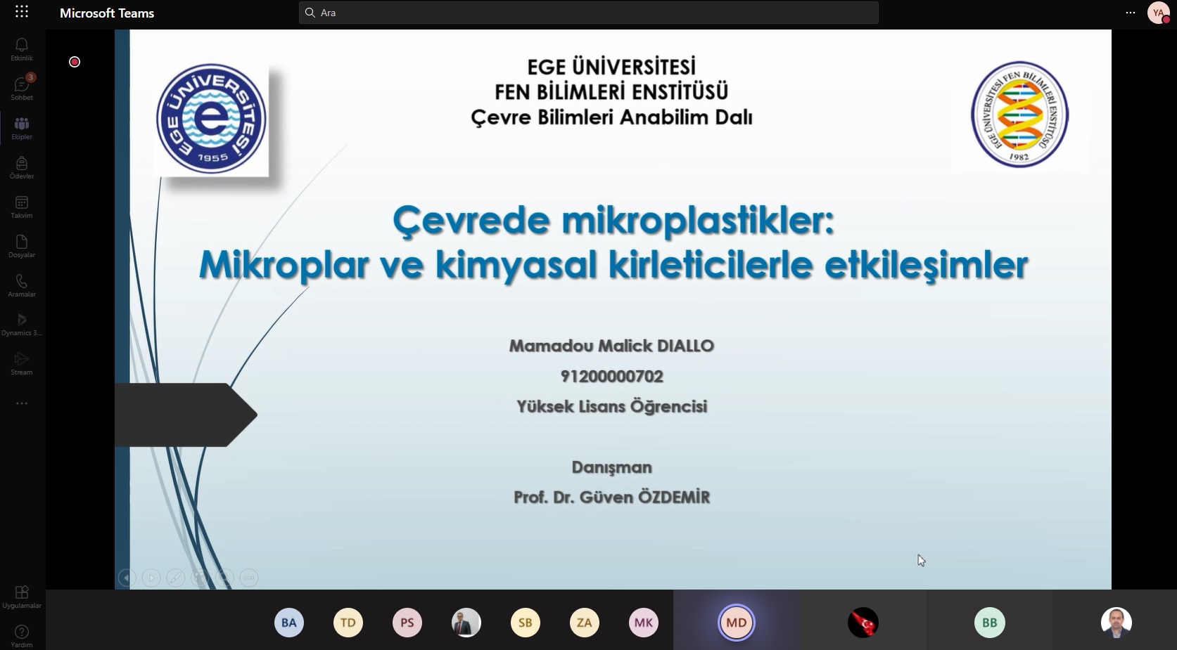 Egeli yüksek lisans öğrencilerinden çevre seminerleri