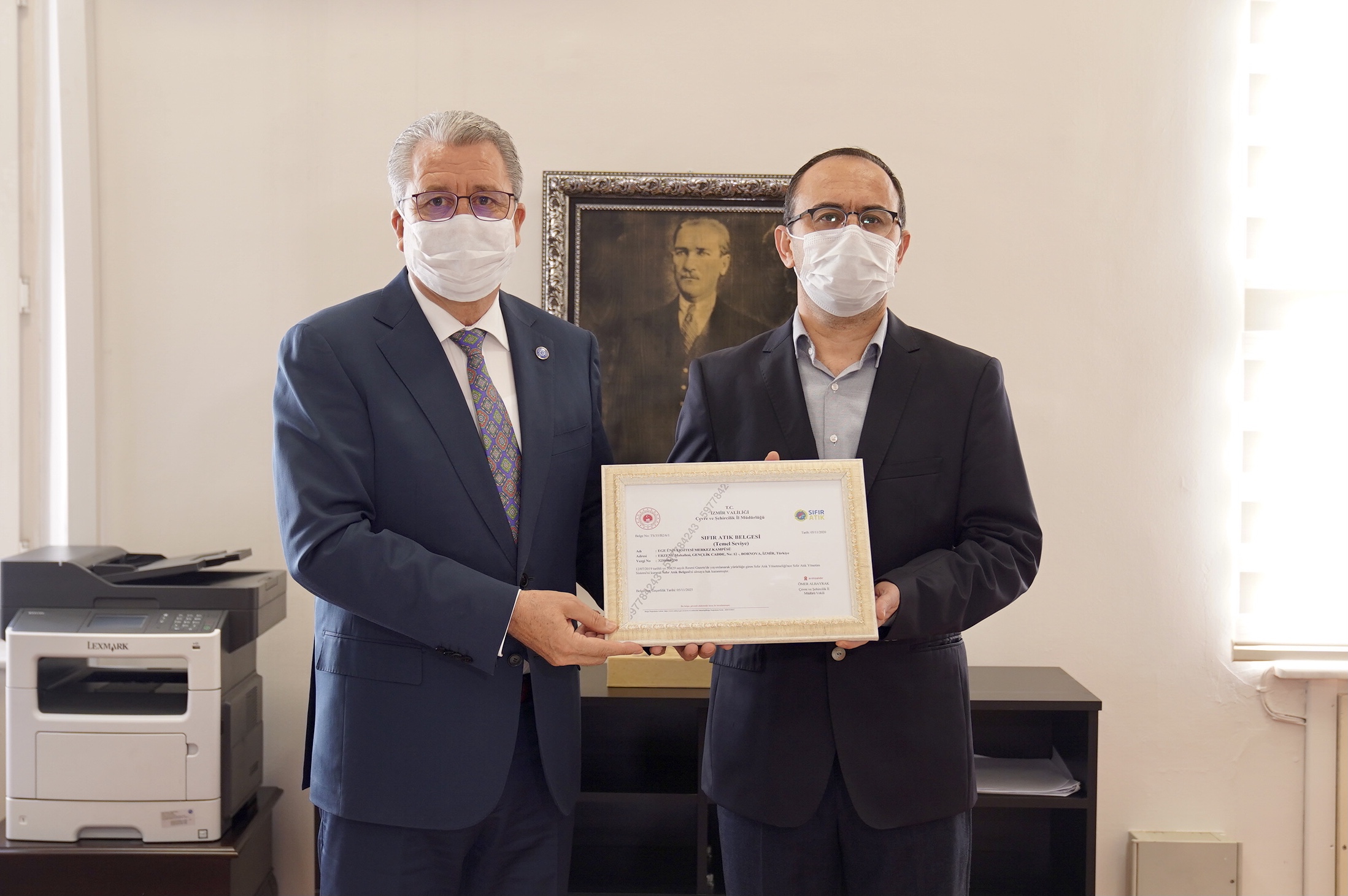 Ege Üniversitesinde, 260 bin 287 kilogram ambalaj atığı geri dönüşüme kazandırıldı