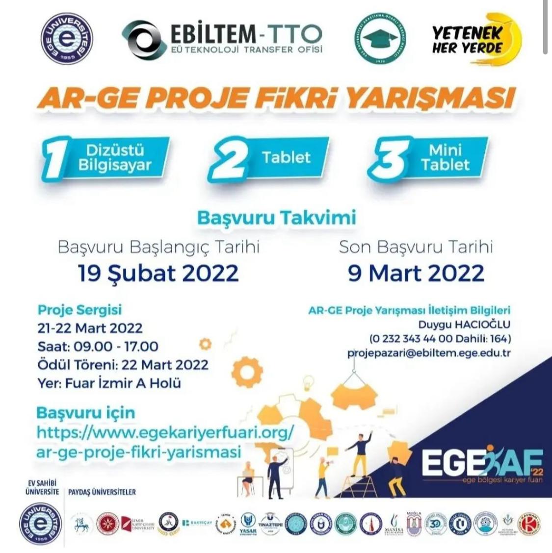 EBİLTEM ve AROM iş birliğiyle “Ar-Ge Proje Fikri Yarışması” düzenlenecek