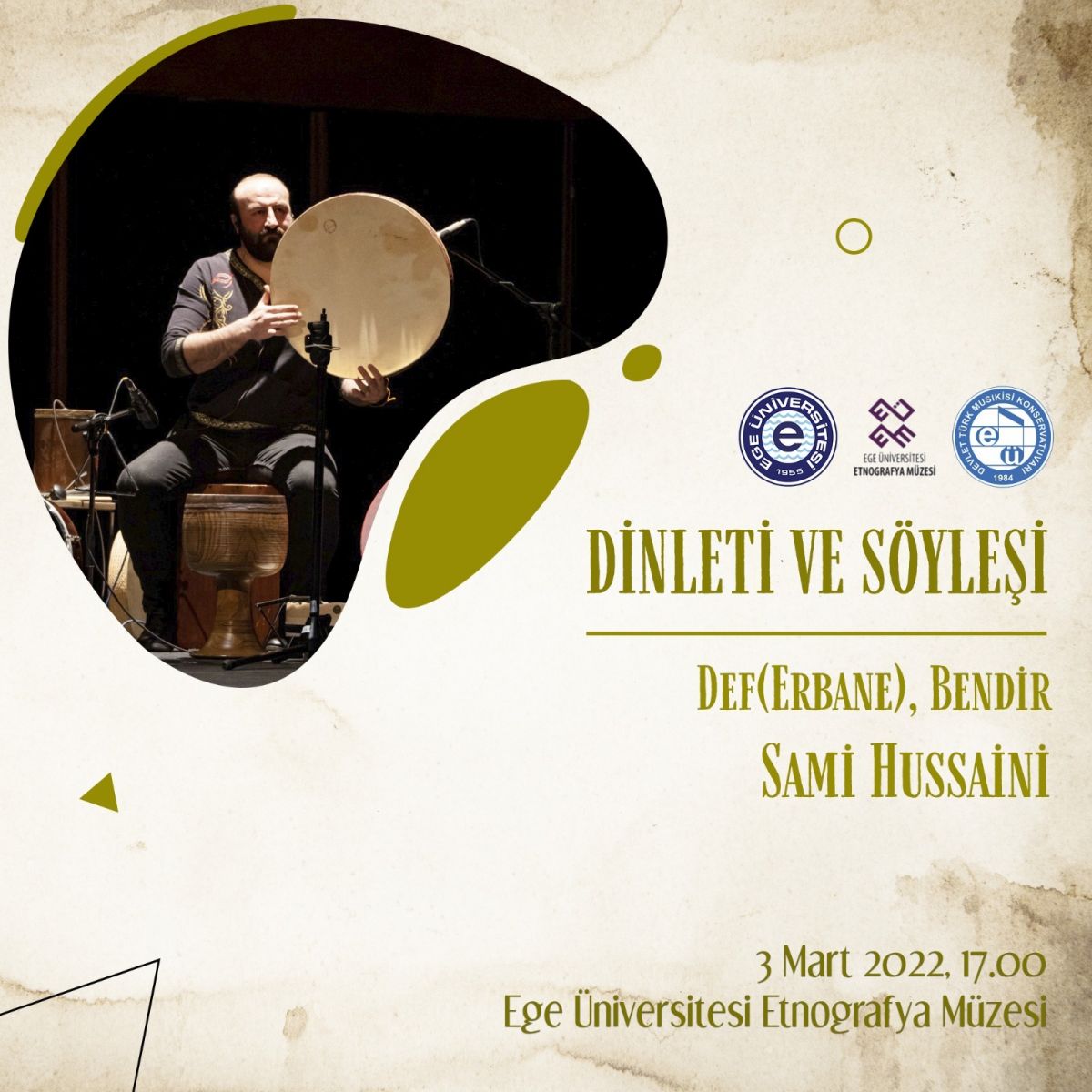 Def sanatçısı Sami Hussaini Egeli gençlerle buluşuyor