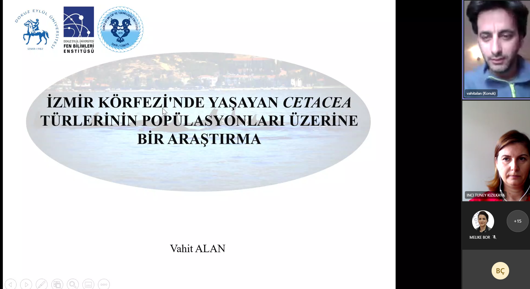Deniz Biyoloğu Alan, “İzmir Körfezinde 11 farklı Cetacea tanımlandı”