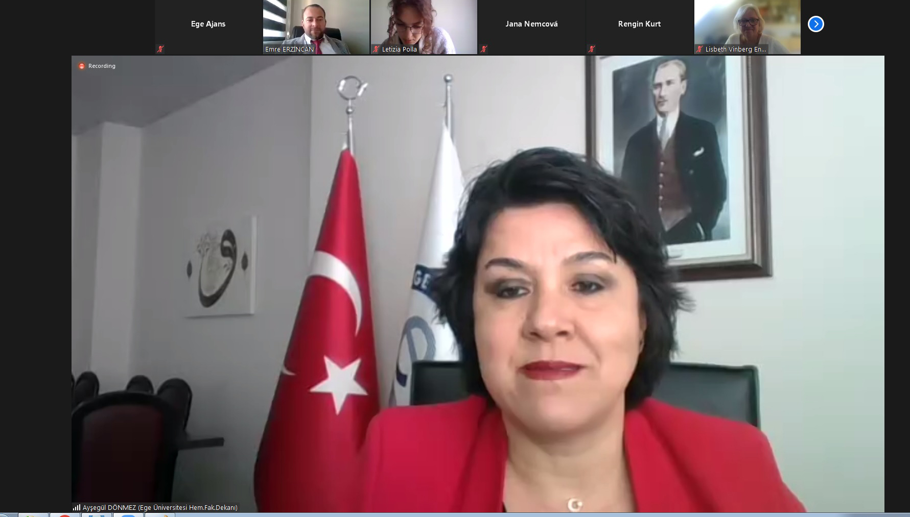 29. Florence Network Toplantısı EÜ Hemşirelik Fakültesi ev sahipliğinde yapıldı