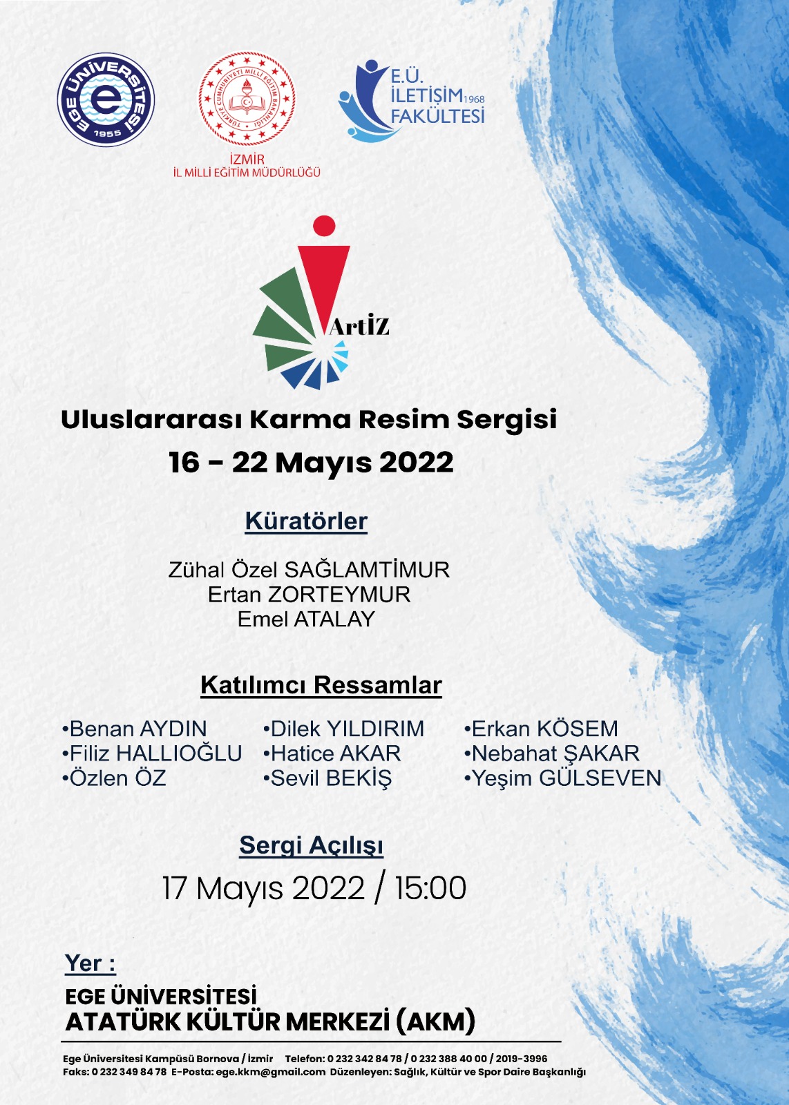 Resim sanatının ustaları “Uluslararası Karma Resim Sergisi” ile EÜ’de buluşacak