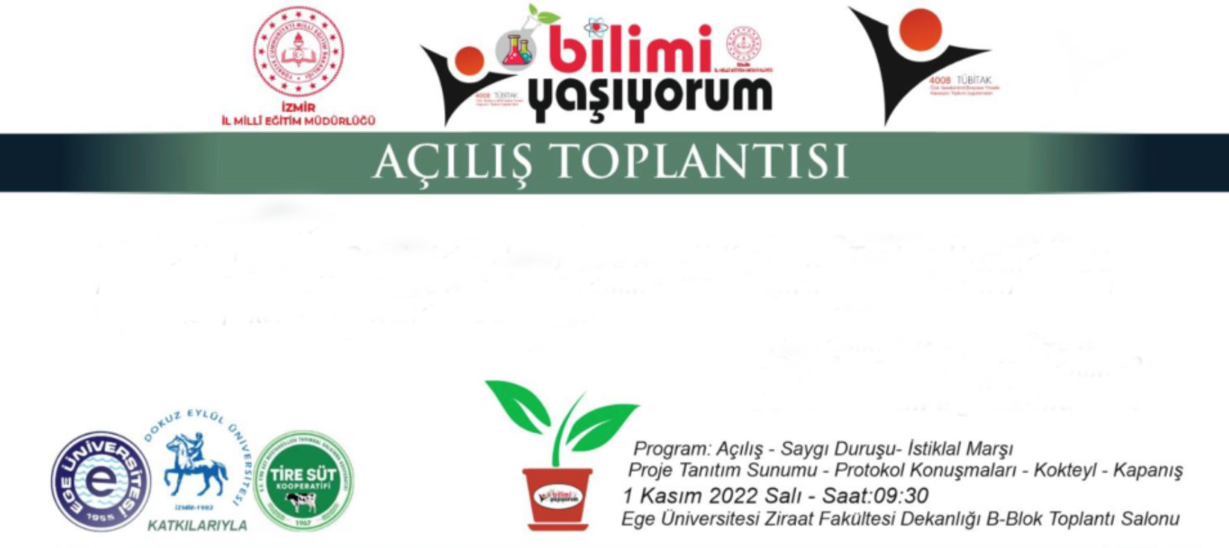 “Bilimi Yaşıyorum” projesi Ege’de tanıtılacak
