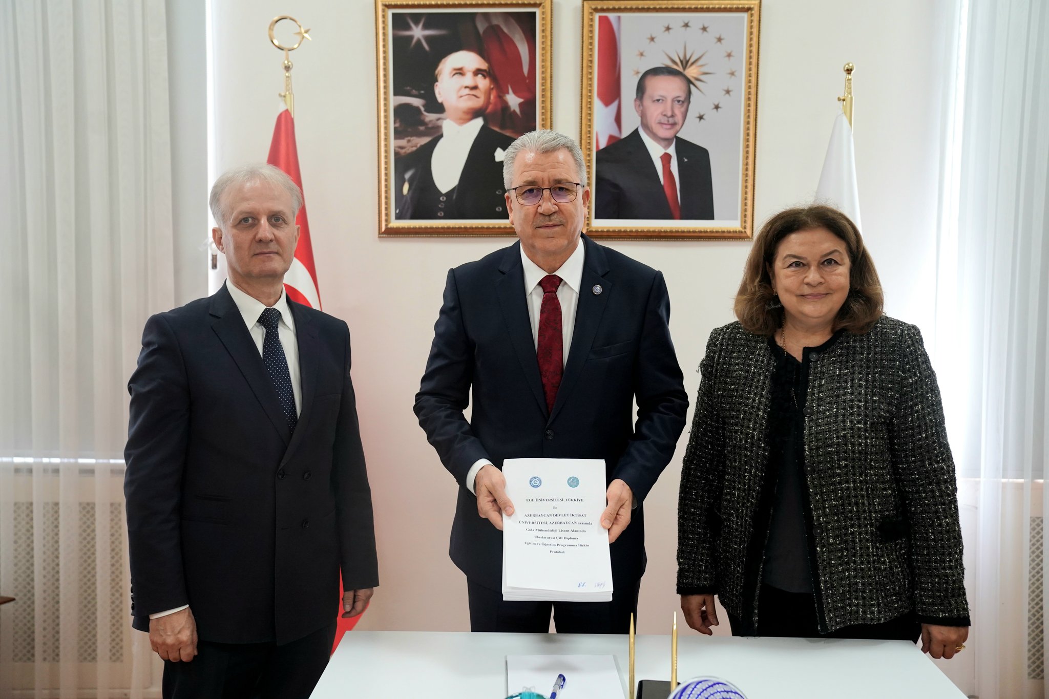 <strong>Ege Üniversitesi ile Azerbaycan Devlet İktisat Üniversitesi arasında “Çift Diploma” protokolü</strong>