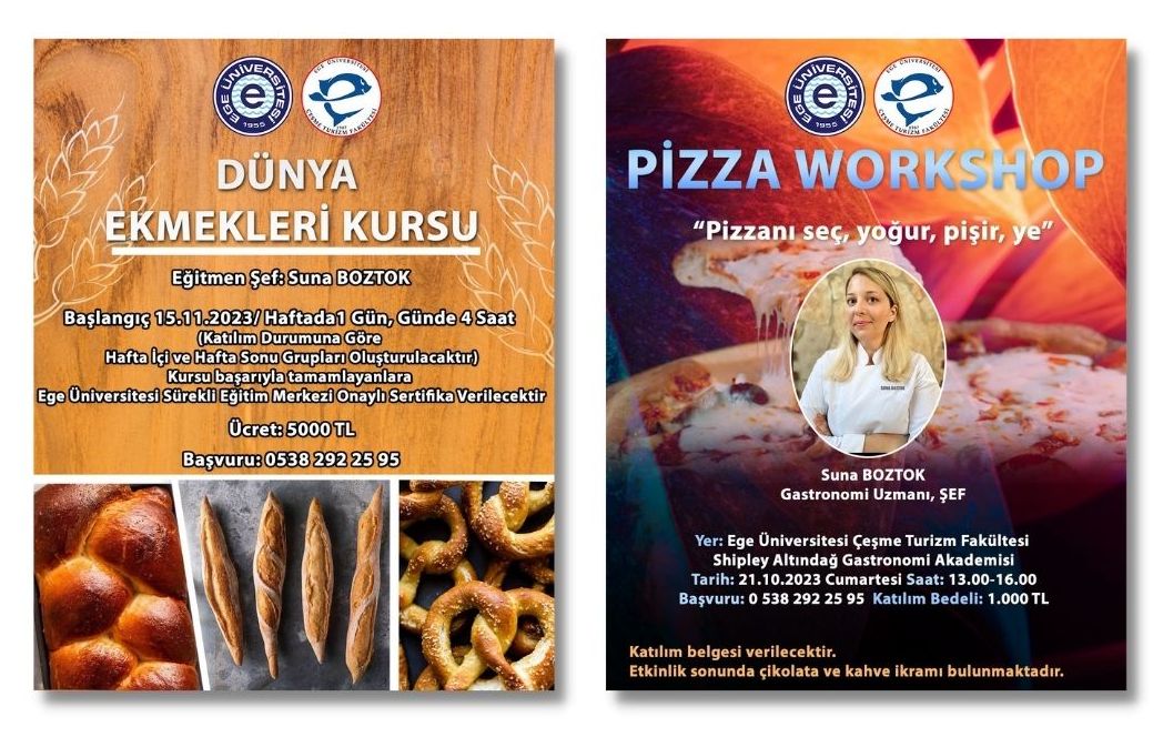 EÜ Gastronomi Akademisinden şimdi de pizza ve ekmek yapımı eğitimi