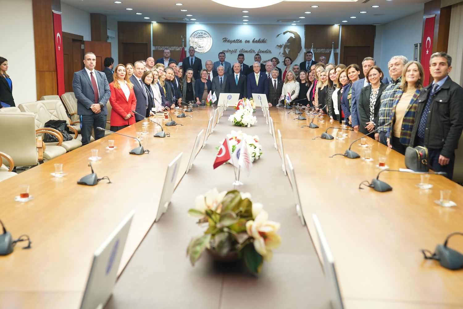 YÖK Başkanı Prof. Dr. Özvar EÜ Senato toplantısına katıldı