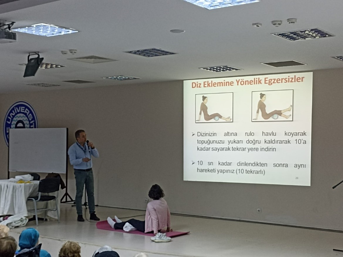 EÜ Tazelenme Üniversitesi öğrencilerine “Koruyucu Fizyoterapi ve Rehabilitasyon” eğitimi verildi