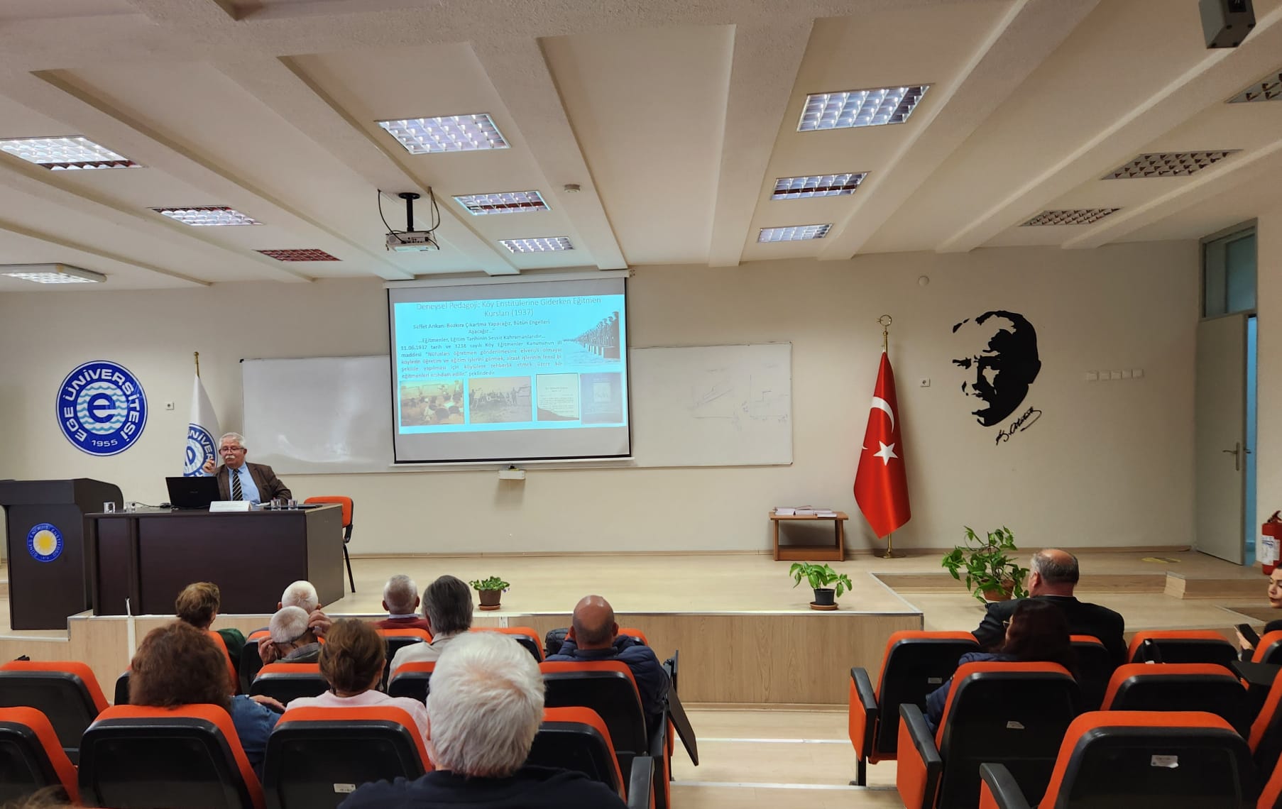 EÜ Güneş Enerjisi Enstitüsünde “Cumhuriyet Eğitim Devrimi ve Köy Enstitüleri” konferansı düzenlendi