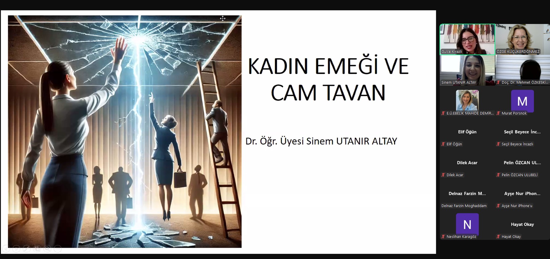 EÜ Sağlık Bilimleri Fakültesinde “Kadın Emeği ve Cam Tavan” Söyleşisi düzenlendi