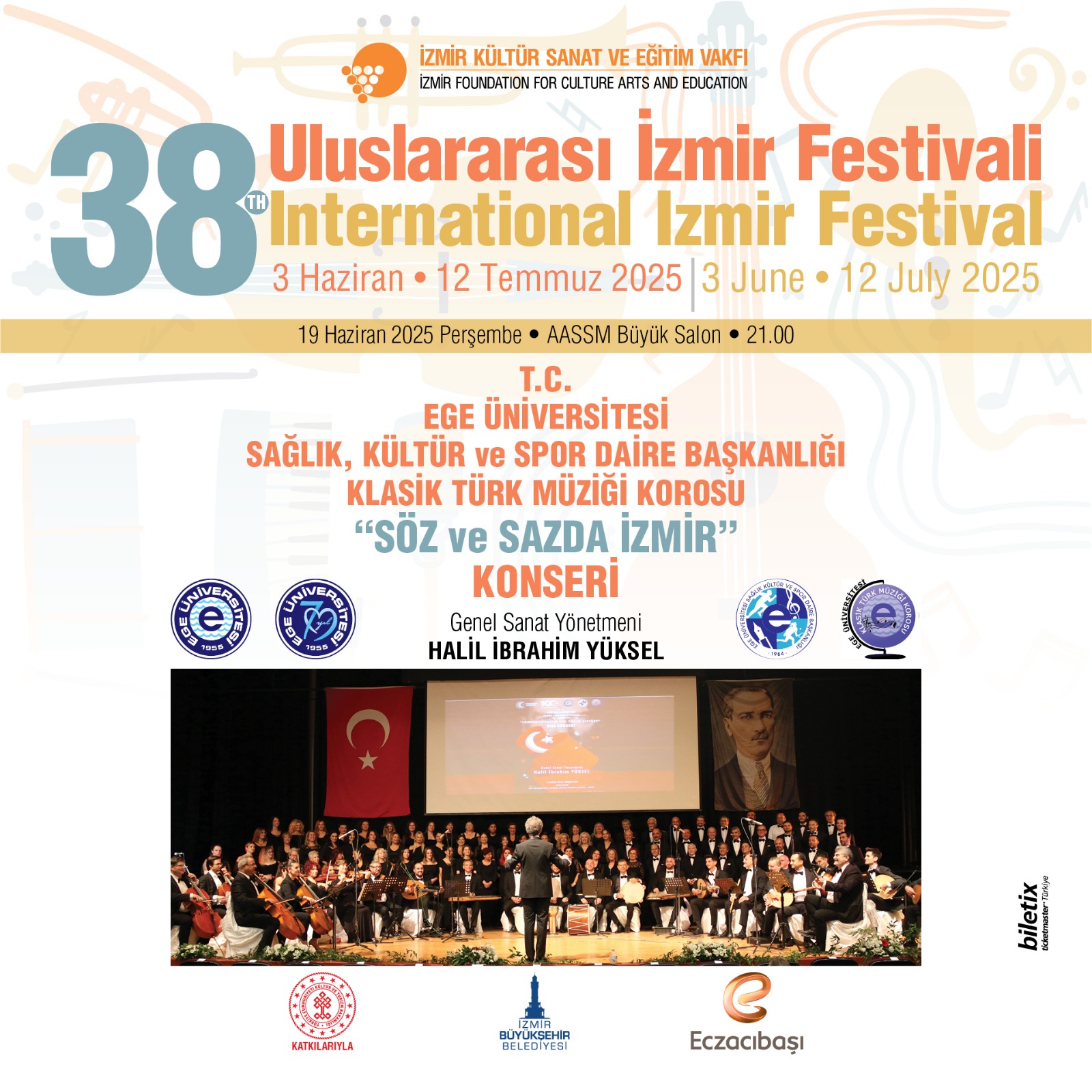 Ege Üniversitesi Klasik Türk Müziği Korosu, 19 Haziran’da “Söz ve Sazda İzmir” konseriyle sahne alacak